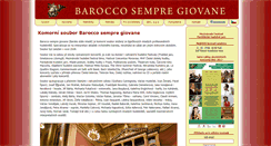 Desktop Screenshot of barocco.cz
